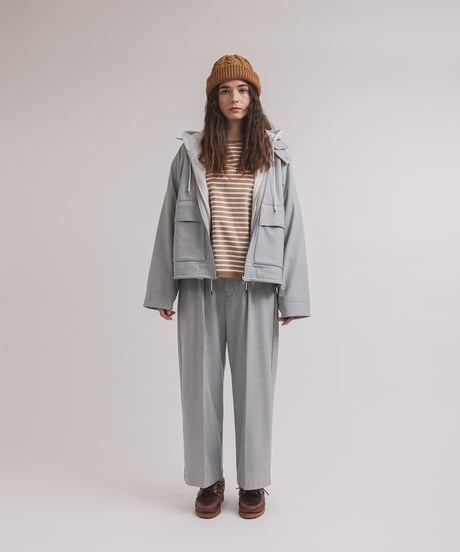 TWISTED BORDER long sleeve tee / amn-CS-099 / Camel_Natural