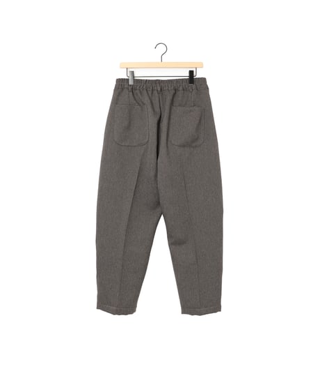 HERRINGBONE peg top slacks / amn-PT-051 / Black