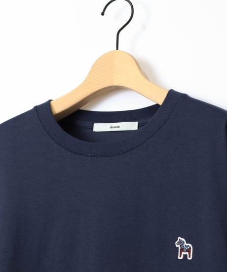 " Dalahäst " half sleeve tee / amn-CS-097 / Navy