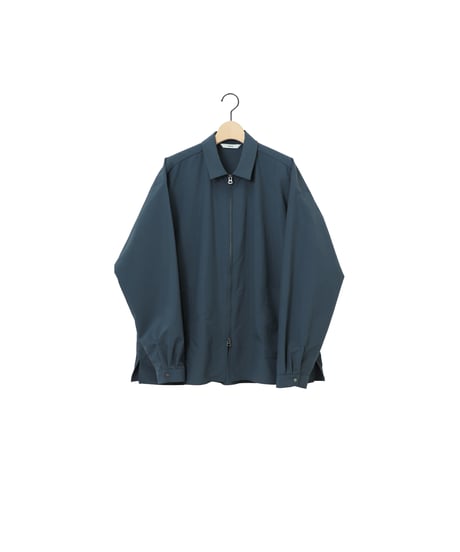 NYLON zip park shirts / amn-SH-058 / Deep Teal