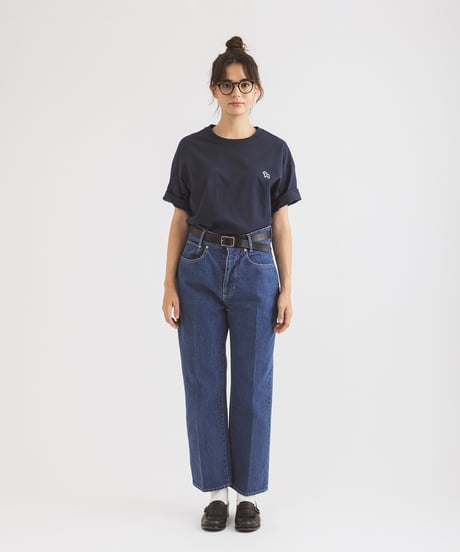 " Dalahäst " half sleeve tee / amn-CS-097 / Navy