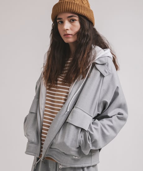 CABLE knit cap / amn-KN-008 / Camel