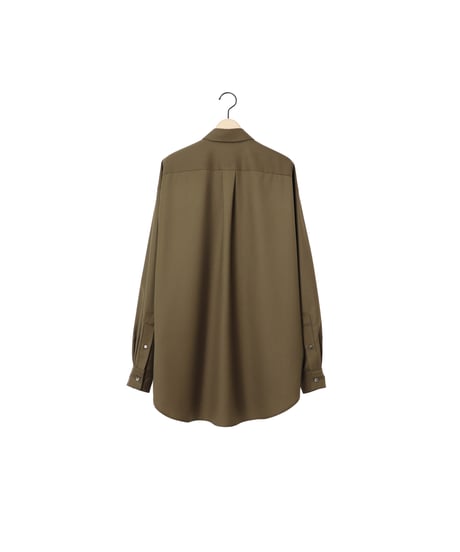 GABARDINE classic shirts / amn-SH-059 / Olive