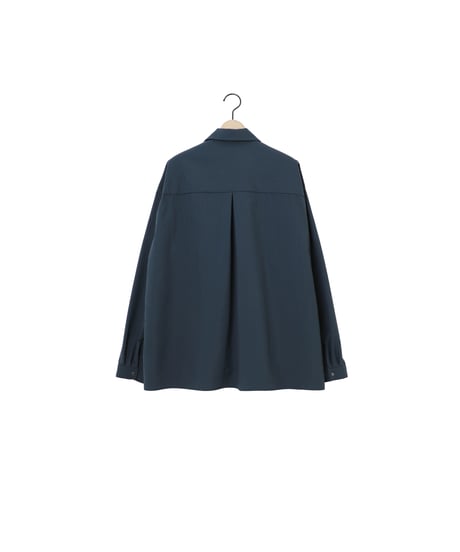 NYLON zip park shirts / amn-SH-058 / Deep Teal