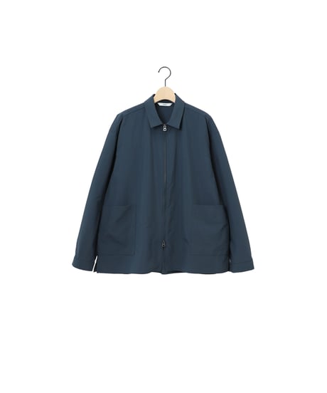 NYLON zip park shirts / amn-SH-058 / Deep Teal