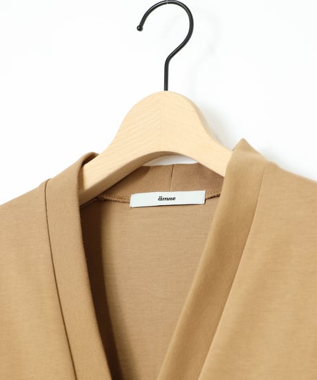 TWISTED JERSEY cardigan / amn-CS-098 / Camel