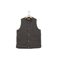 HERRINGBONE insulation vest / amn-VT-003 / Black