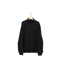 HIGH DENSITY WAFFLE turtle tee / amn-CS-101 / Black