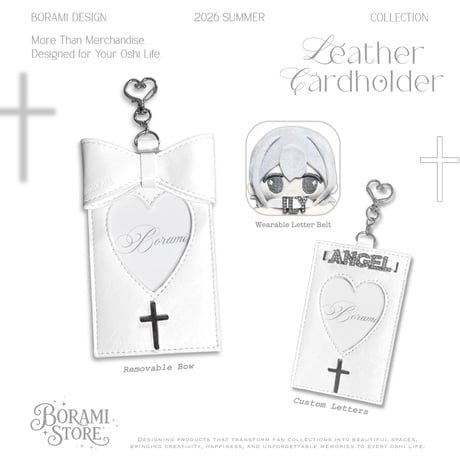 ♡°｡ レザーカードホルダーLeather Cardholder White.ver*ﾟ♡