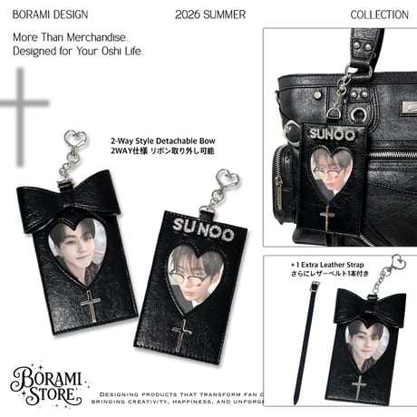 ♡°｡ レザーカードホルダーLeather Cardholder Black.ver*ﾟ♡
