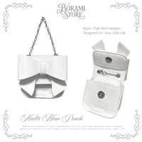 ♡°｡ リボン マルチミニポーチ Ribbon Multi Mini Pouch White.ver｡°♡