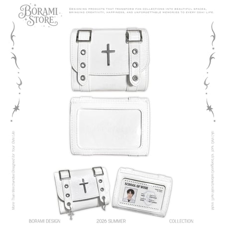 ♡レザーマルチケース Leather Multi Card Case White.ver♡