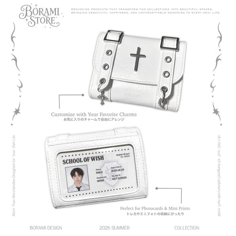 ♡レザーマルチケース Leather Multi Card Case White.ver♡