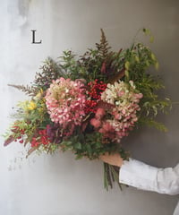 「2026年 山形県作谷沢、草花のブーケ」　　　Lサイズ  のコピー