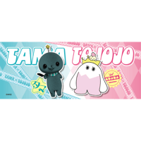 タマ×とじょじょコラボフェイスタオル