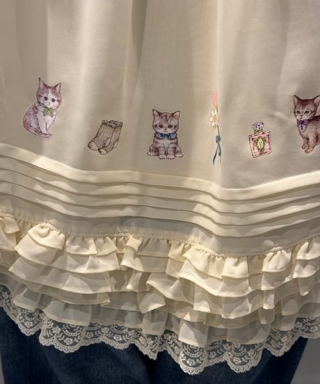【現物・M】ペタペタデコレーションブラウス