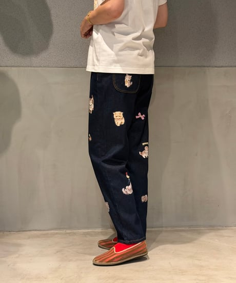 【現物・M】ペタペタデニムパンツ