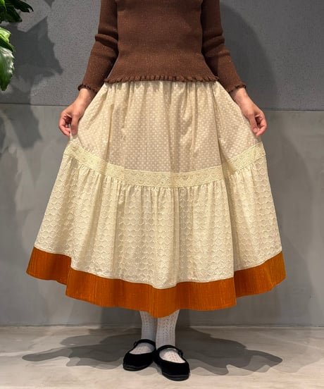 【現物・大きめM】honeyリメイクスカート