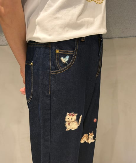 【現物・M】ペタペタデニムパンツ