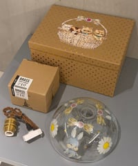 【現物】ガラスランプシェードBOX(少し訳あり)