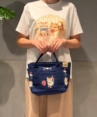 【現物】ぺたぺたミニトート(ショルダー紐つき)