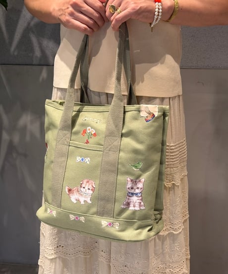 【現物】ぺたぺたミドルトート