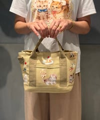 【現物】ぺたぺたミニトート(ショルダー紐つき)
