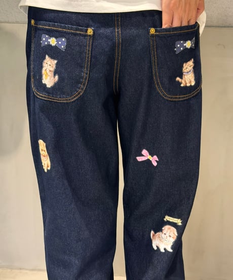 【現物・M】ペタペタデニムパンツ