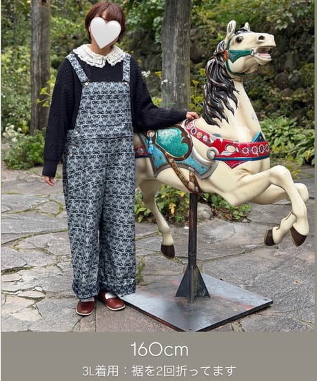 追加【数量限定受注・3L】teddyデニムサロペット
