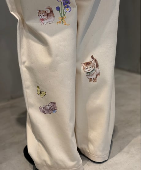 【現物・M】ペタペタリボンチャームデニムパンツ(3色展開)