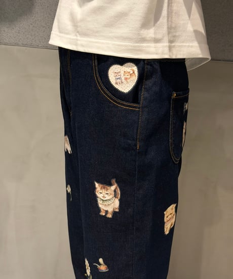 【現物・M】ペタペタデニムパンツ