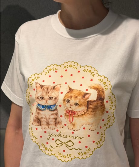 【受注・M】ペタペタこねこTシャツ