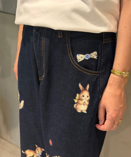 【現物・M】ペタペタデニムパンツ