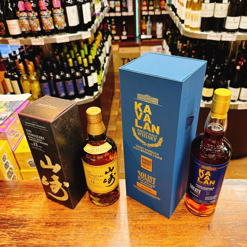 サントリー シングルモルトウイスキー 山崎12年 ＆ カバラン ソリスト