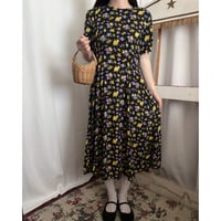 Vintage floral pattern one-piece