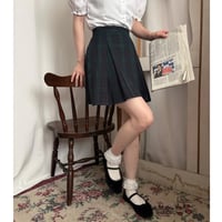 Vintage tartan check pleated mini skirt