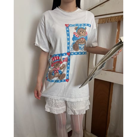 Vintage heart bear T-shirt