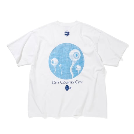 GARMENT DYE COTTON T-SHIRT_PLOY AA_ARTWORK BY Abu Qadim Haqq_WHTE