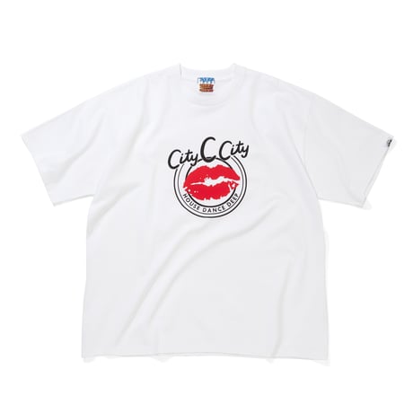 COTTON T-SHIRT_DEEP KISS_WHITE