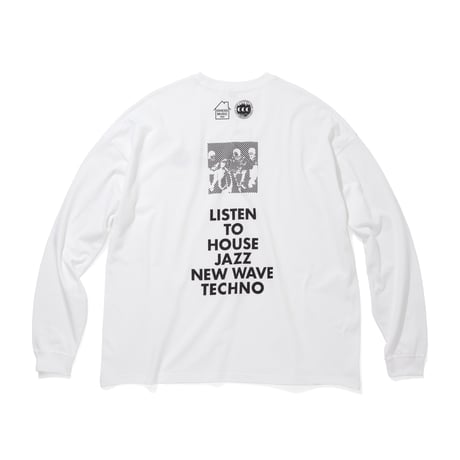 ISNESS MUSIC  x CITY COUNTRY CITY _L/S T-SHIRT_WHITE