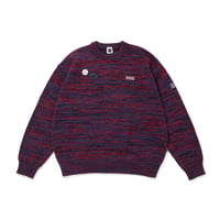 MIX KNIT SWEATER WITH BADGE_JAZZ
