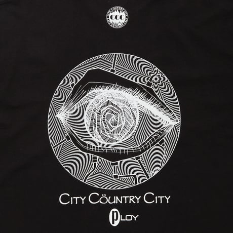 GARMENT DYE COTTON T-SHIRT_PLOY A_ARTWORK BY Abu Qadim Haqq_BLACK