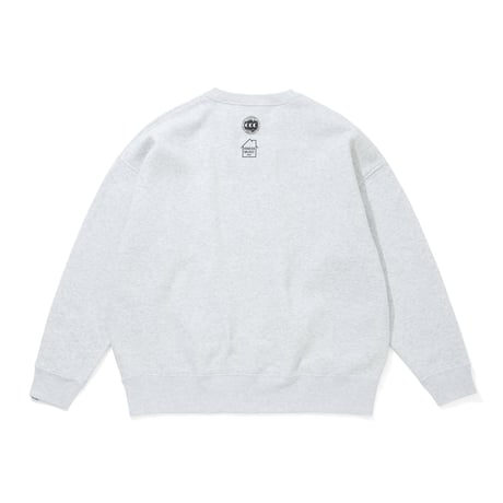 ISNESS MUSIC x CITY COUNTRY CITY_CREW NECK SWEATSHIRT_MUSIC ALWAYS 26_AH GRAY