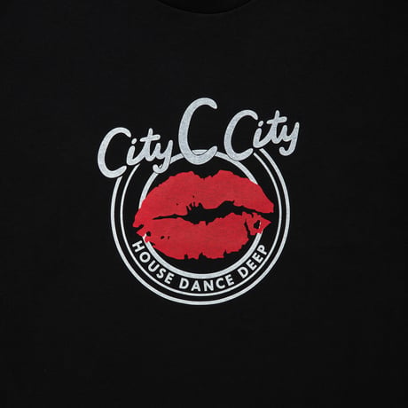 COTTON T-SHIRT_DEEP KISS_BLACK