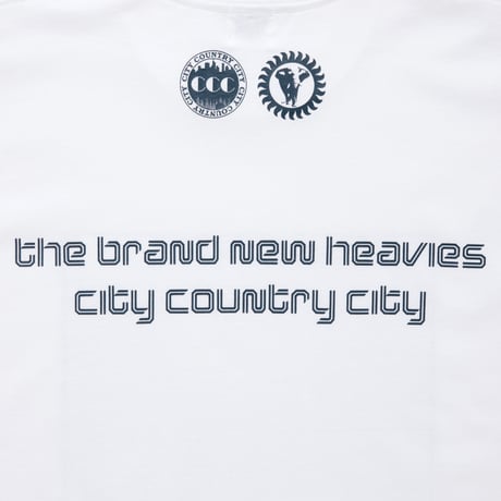 CITY COUNTRY CITY x the brand new heavies_Cotton T-shirt _Shelter_White