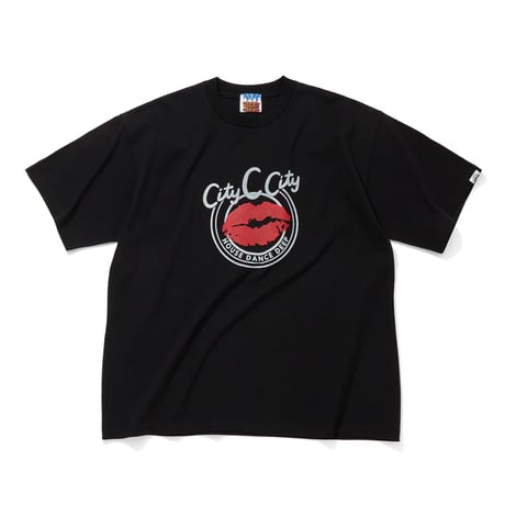 COTTON T-SHIRT_DEEP KISS_BLACK