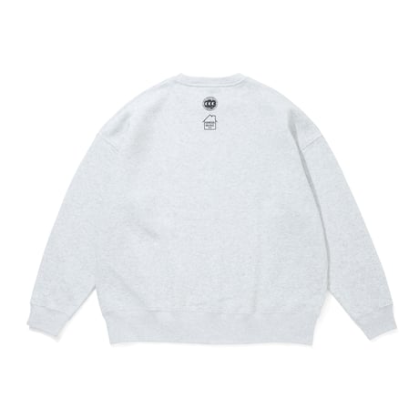 ISNESS MUSIC x CITY COUNTRY CITY_CREW NECK SWEATSHIRT_HOUSE_AH GRAY