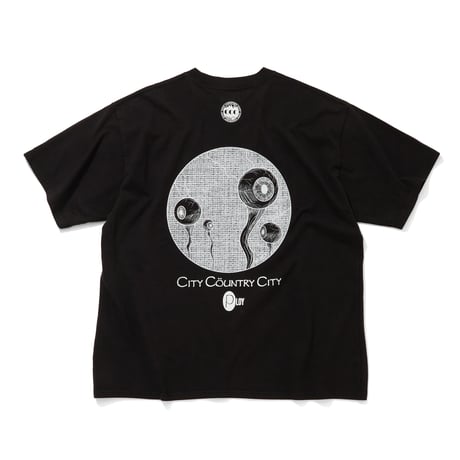 GARMENT DYE COTTON T-SHIRT_PLOY AA_ARTWORK BY Abu Qadim Haqq_BLACK