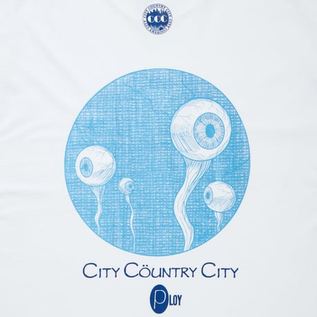 GARMENT DYE COTTON T-SHIRT_PLOY AA_ARTWORK BY Abu Qadim Haqq_WHTE