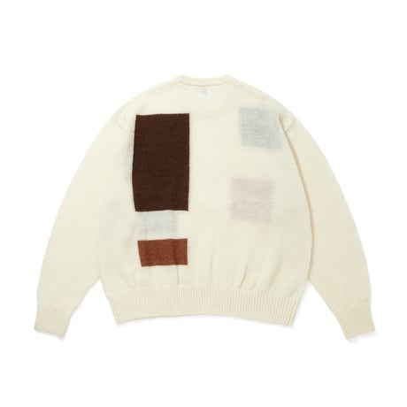MOHAIR SWEATER WITH BADGE_IVORY